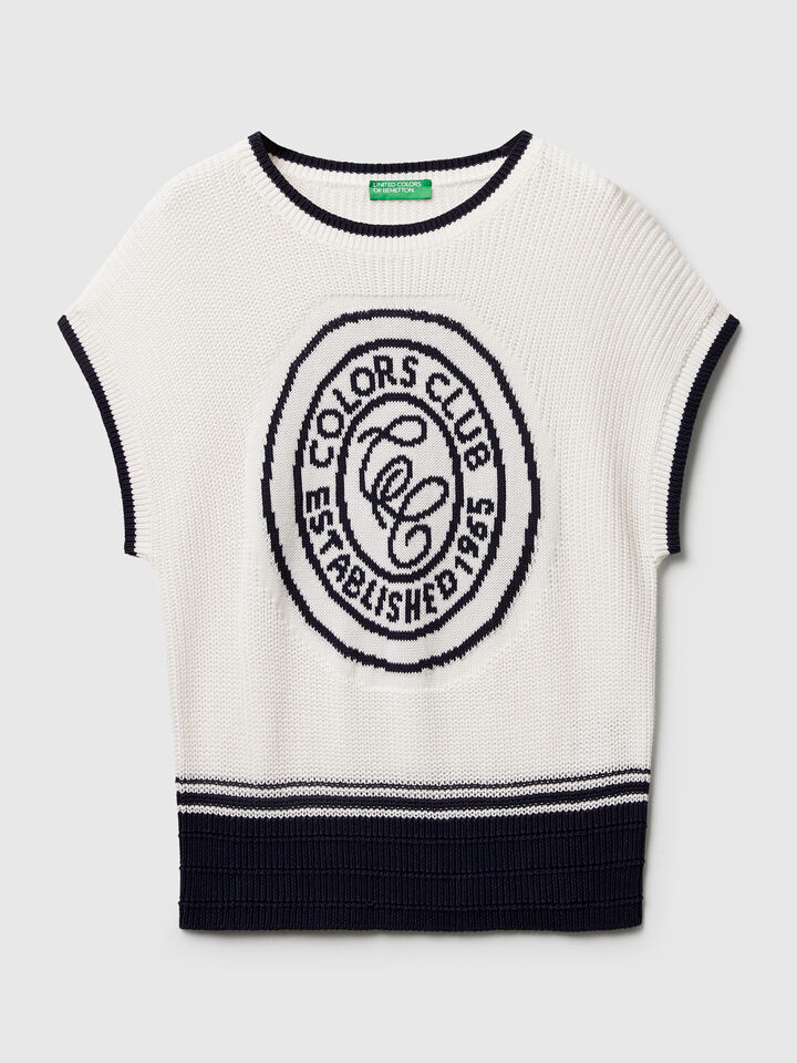 SLEEVELESS SWEATER Women image number 5